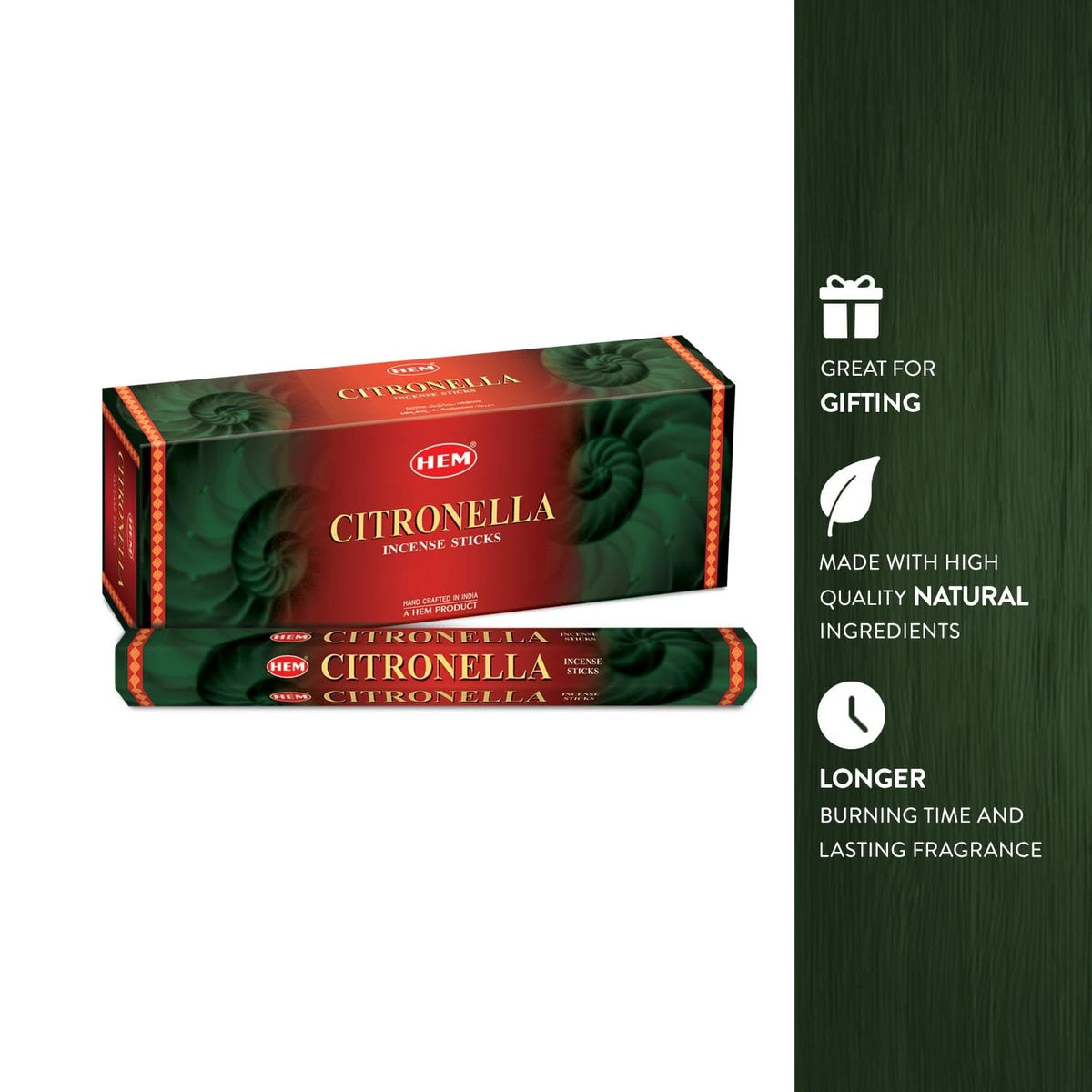 120 Count Citronella Incense Sticks for Outdoor Use