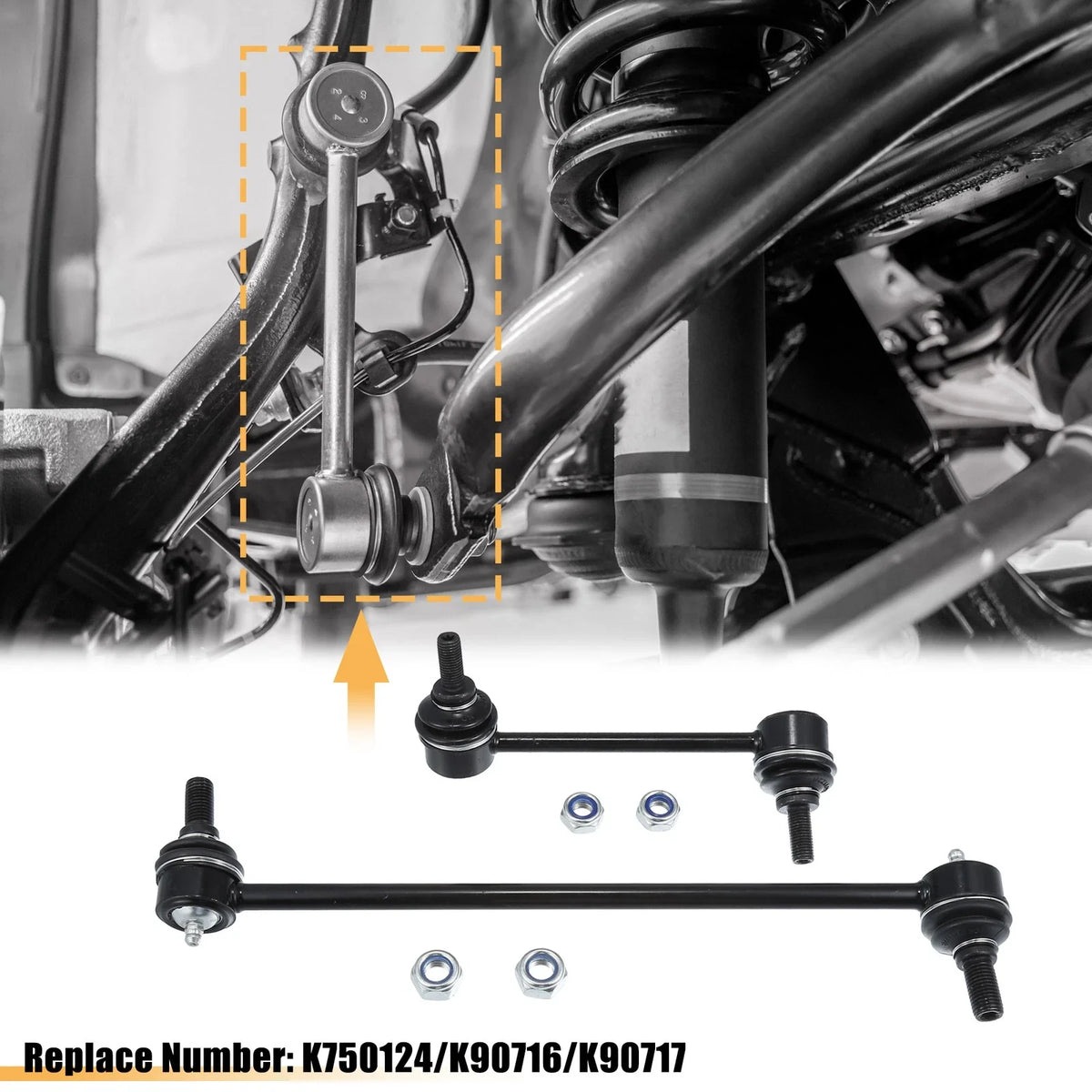 Set of 4 Sway Bar Links No.K750124/K90716/K90717 for Acura MDX (2006–2013)