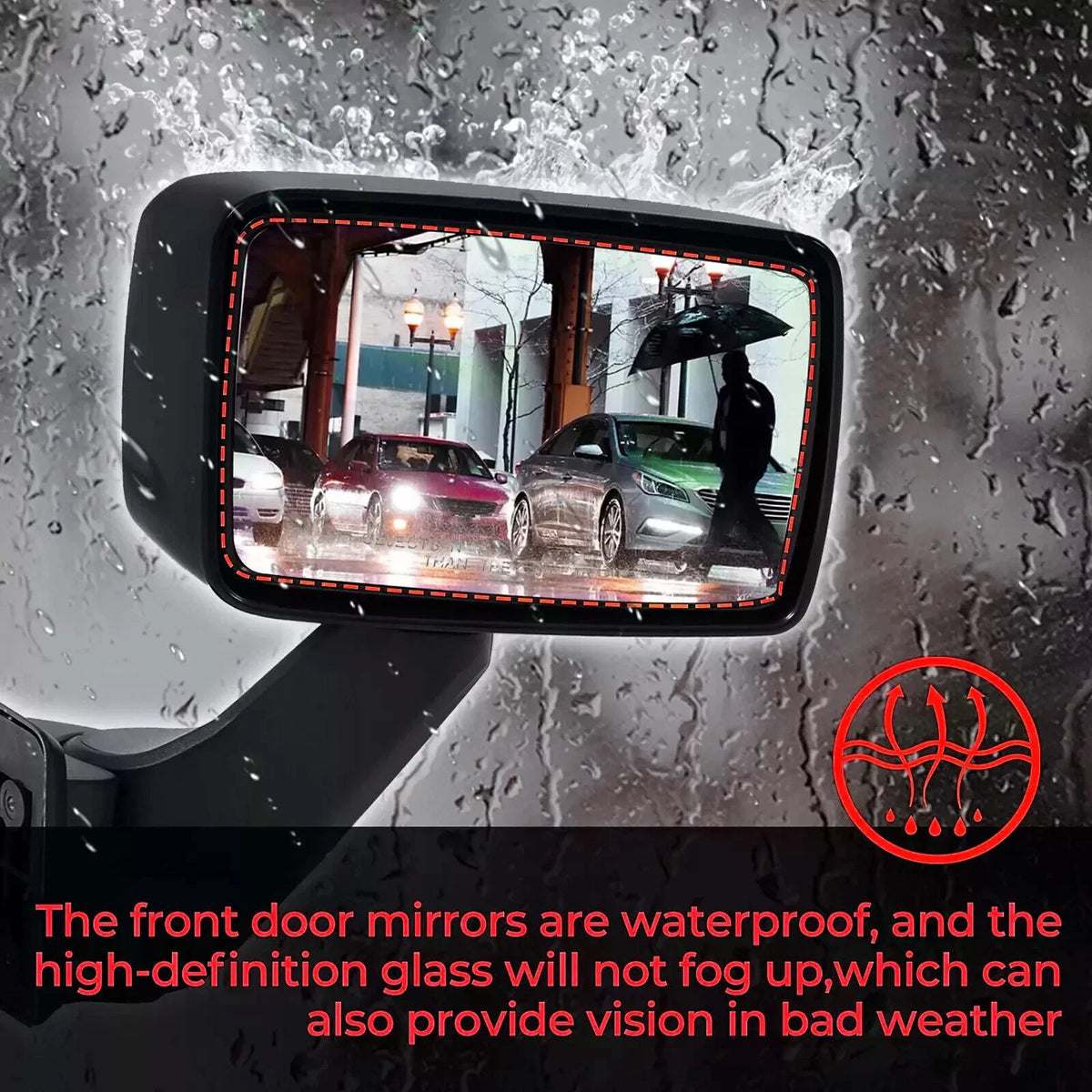 2X Power Side View Mirrors for Hummer H3 H3T (2006–2010)