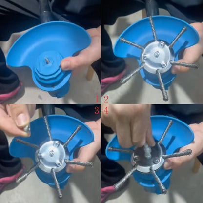 6-Blade Steel Wire Grass Trimmer Head for 2026 Model