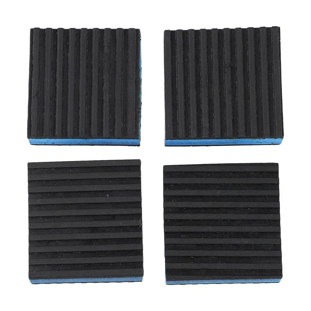 Set of 4 Rubber Eva Shock Isolation Pads for Air Compressors (120x120x22mm)