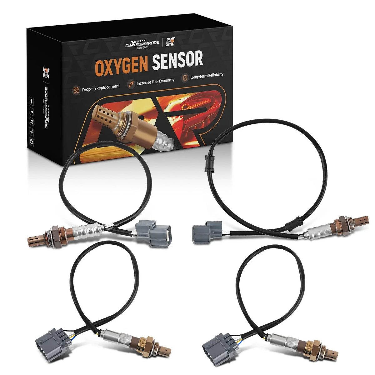 Set of 4 Oxygen Sensors for Honda Accord Odyssey MDX RL (2003–2012)