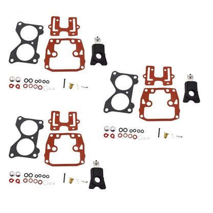 3Pc Carb Repair Kit for Johnson Evinrude (439076, 383906)