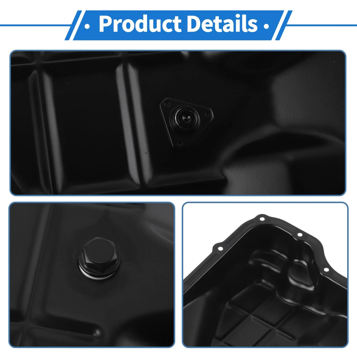 Engine Oil Pan for Jeep Grand Cherokee (2010–2013) 4736676AA Aluminum Black