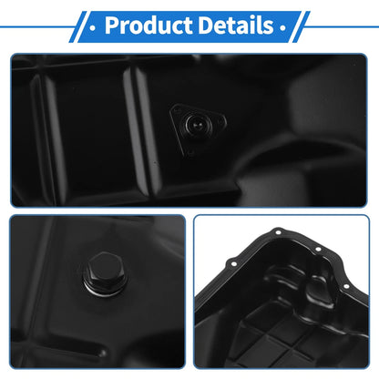 Engine Oil Pan for Jeep Grand Cherokee (2010–2013) 4736676AA Aluminum Black