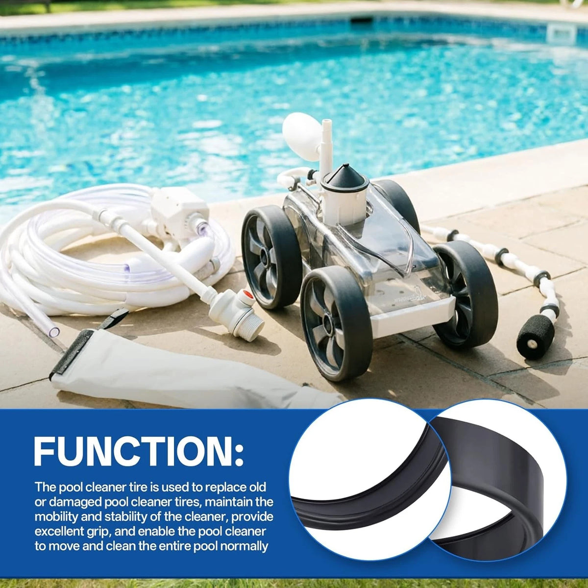4 Pack Tire Replacement for Pentair Kreepy Krauly Pool Cleaner