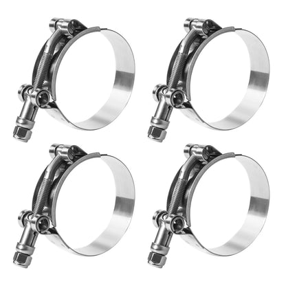 2X 2.5" T Bolt Hose Clamp for Turbo Intake Intercooler (70mm-78mm Range)