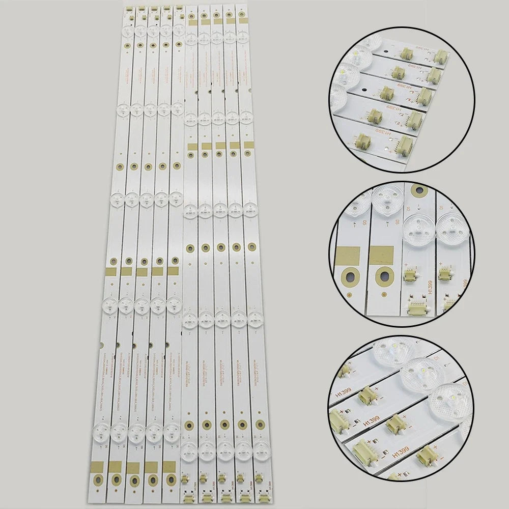 Set of 2 LED Strips for Sharp LC-55P6000U, Insignia NS-55D420NA18 (SVH550AL2, SHV550AL3)