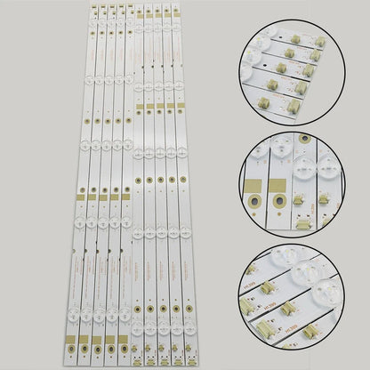 Set of 2 LED Strips for Sharp LC-55P6000U, Insignia NS-55D420NA18 (SVH550AL2, SHV550AL3)