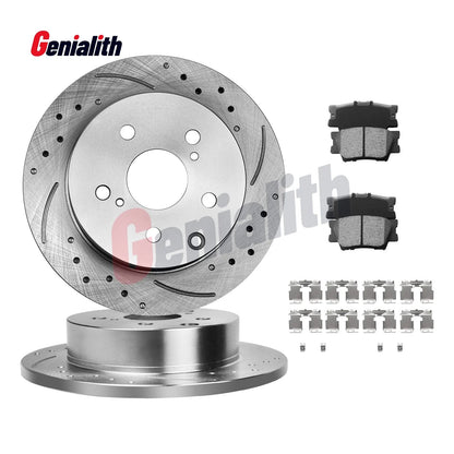 Rear Brake Rotors & Pads for Toyota RAV4 (2006–2018), Lexus HS250h (2010–2012)