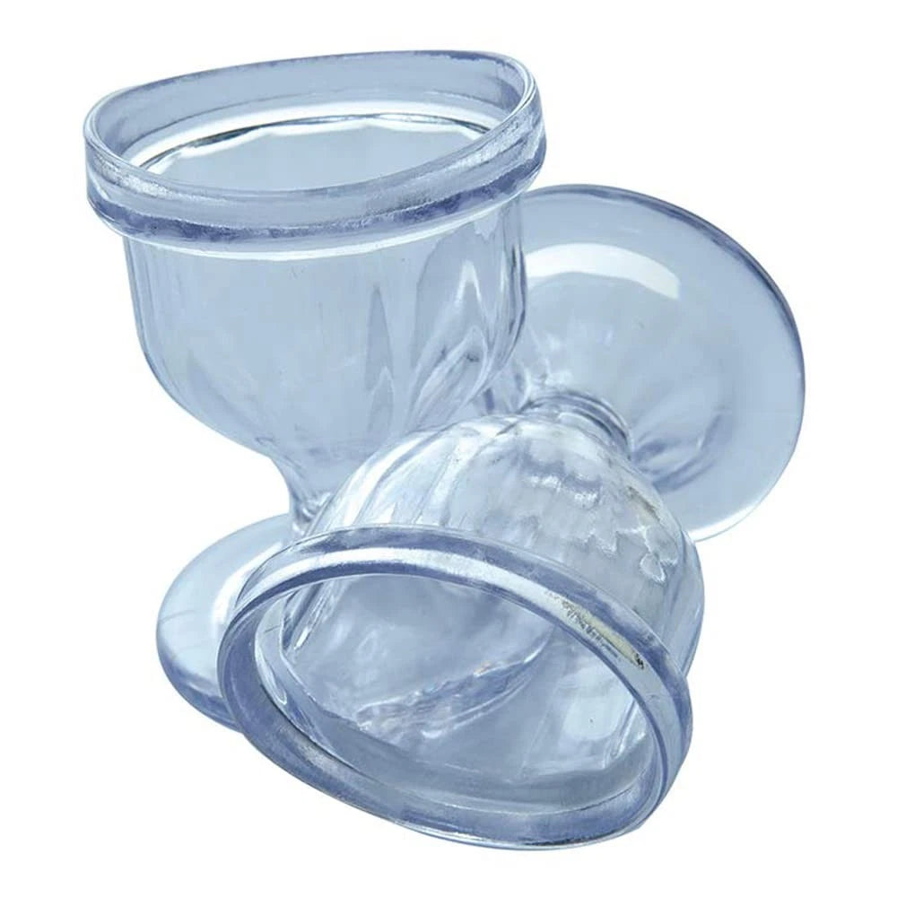 2X Eye Wash Cups for HealthAndYoga ChillEyes (Clear)