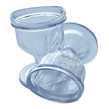 2X Eye Wash Cups for HealthAndYoga ChillEyes (Clear)