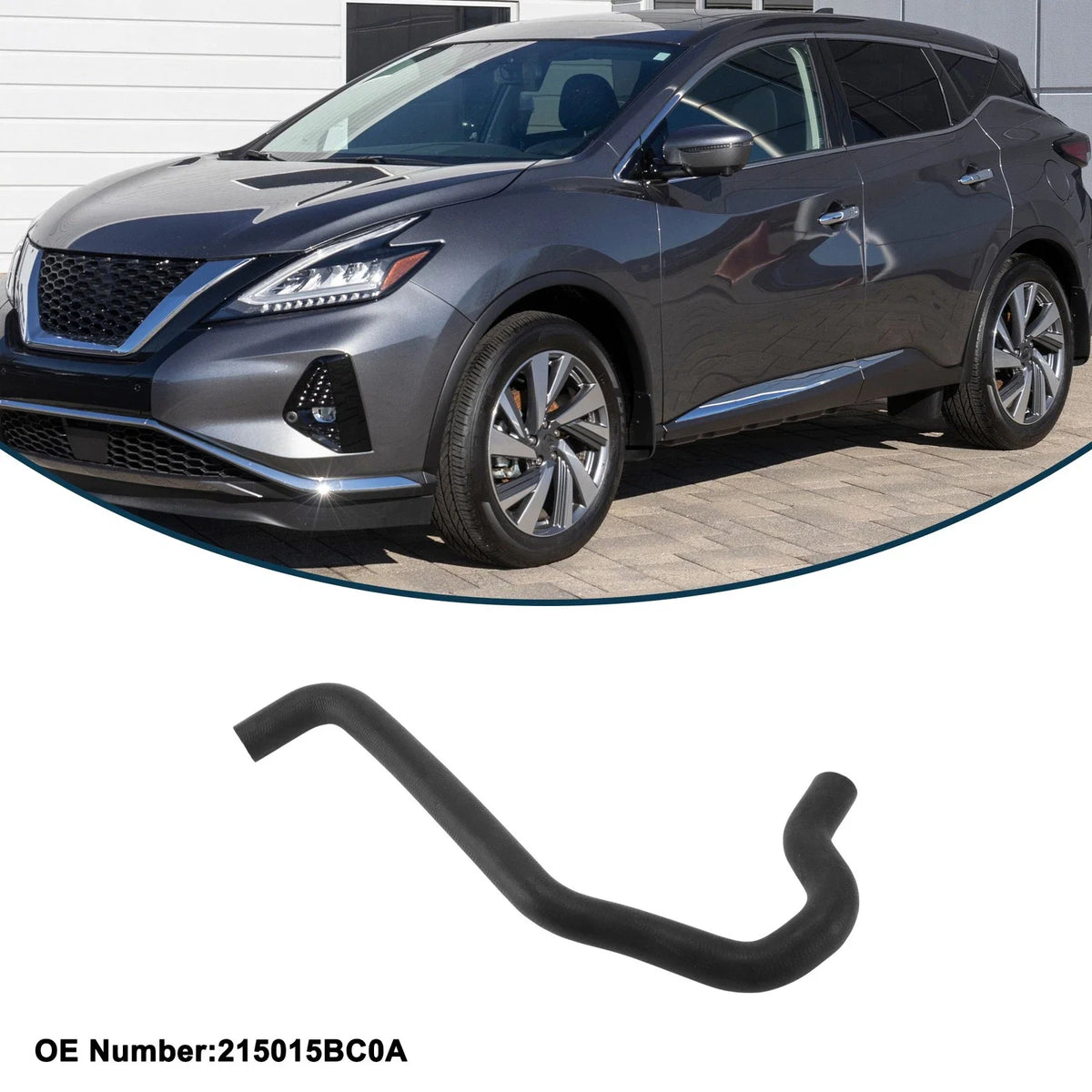 Radiator Hose for Nissan Murano (2015–2021) No. 215015BC0A Upper
