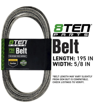 8TEN Kevlar Belt for Hustler Super Z 72 LC HD XR-7 (784207)