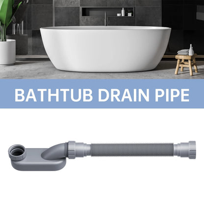 Low Profile Flexible Bathtub Shower Drain Pipe Kit 1 1/2 Inch (No Year)