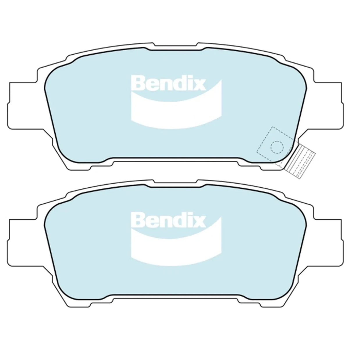 Rear Disc Brake Pad Set GCT for Toyota Previa 2.4L 2AZ-FE (2000–2006)