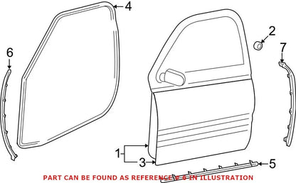 Genuine OEM Door Seal for Dodge Ram 1500/2500/3500 (2002–2018) 55372709AB