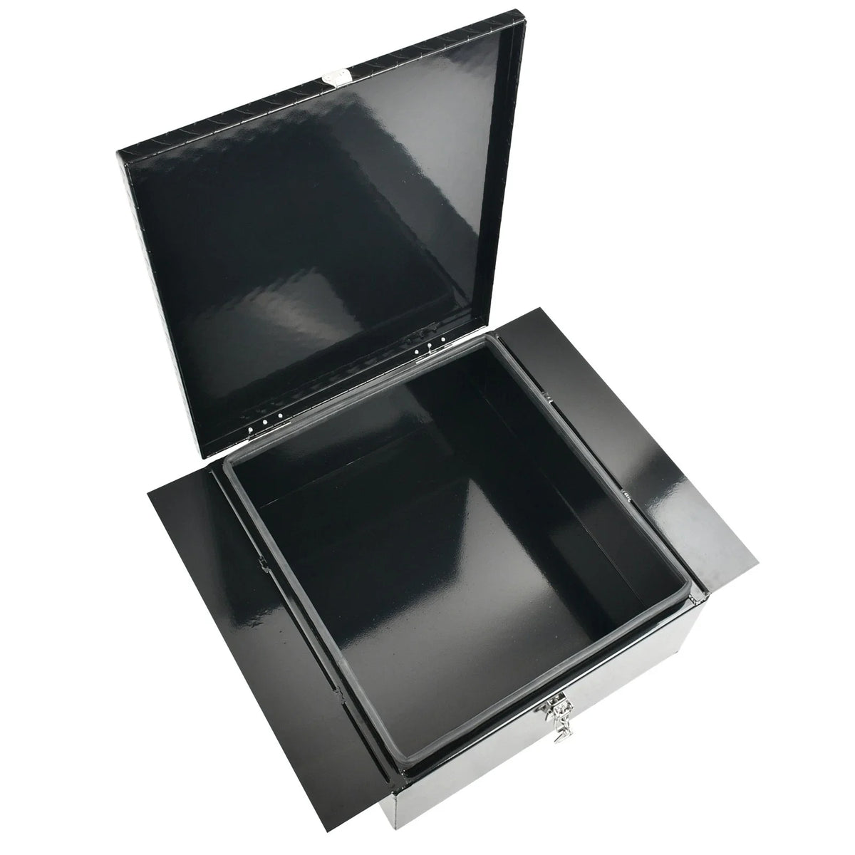Diamond Tread Aluminum In-Frame Tool Box for Trucks (22"x24"x9")