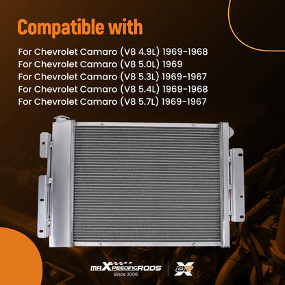3-Row Radiator Shroud Fan Relay for Chevy Camaro V8 (1967–1969) AE370