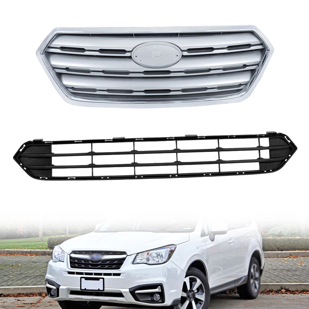 Set of 2 Grilles for Subaru Outback (2015–2017) 91121AL05A 57731AL03A