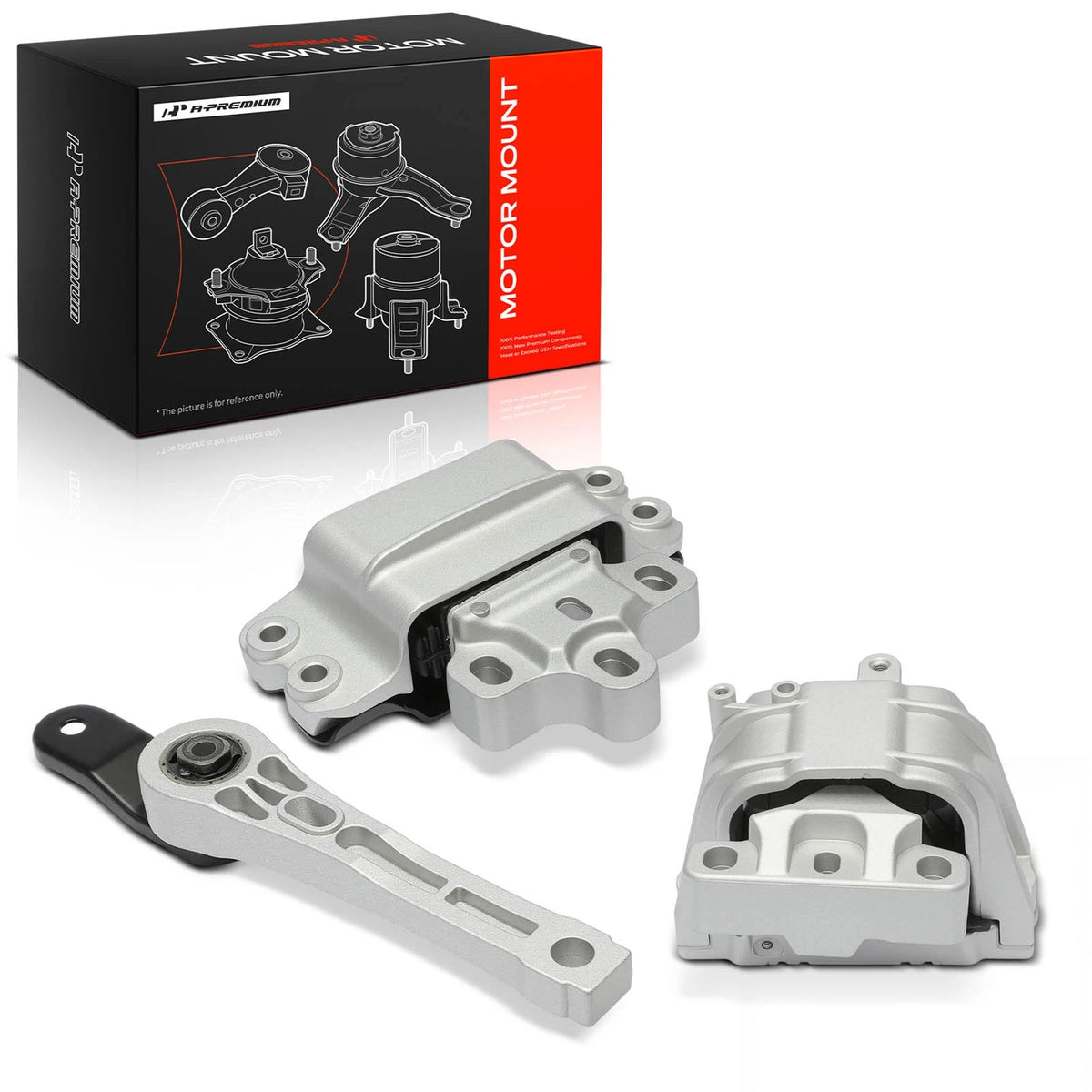 3X Engine & Transmission Mount for VW Passat (1K0199262AR, 1K0199262CL, 1K0199262Q)