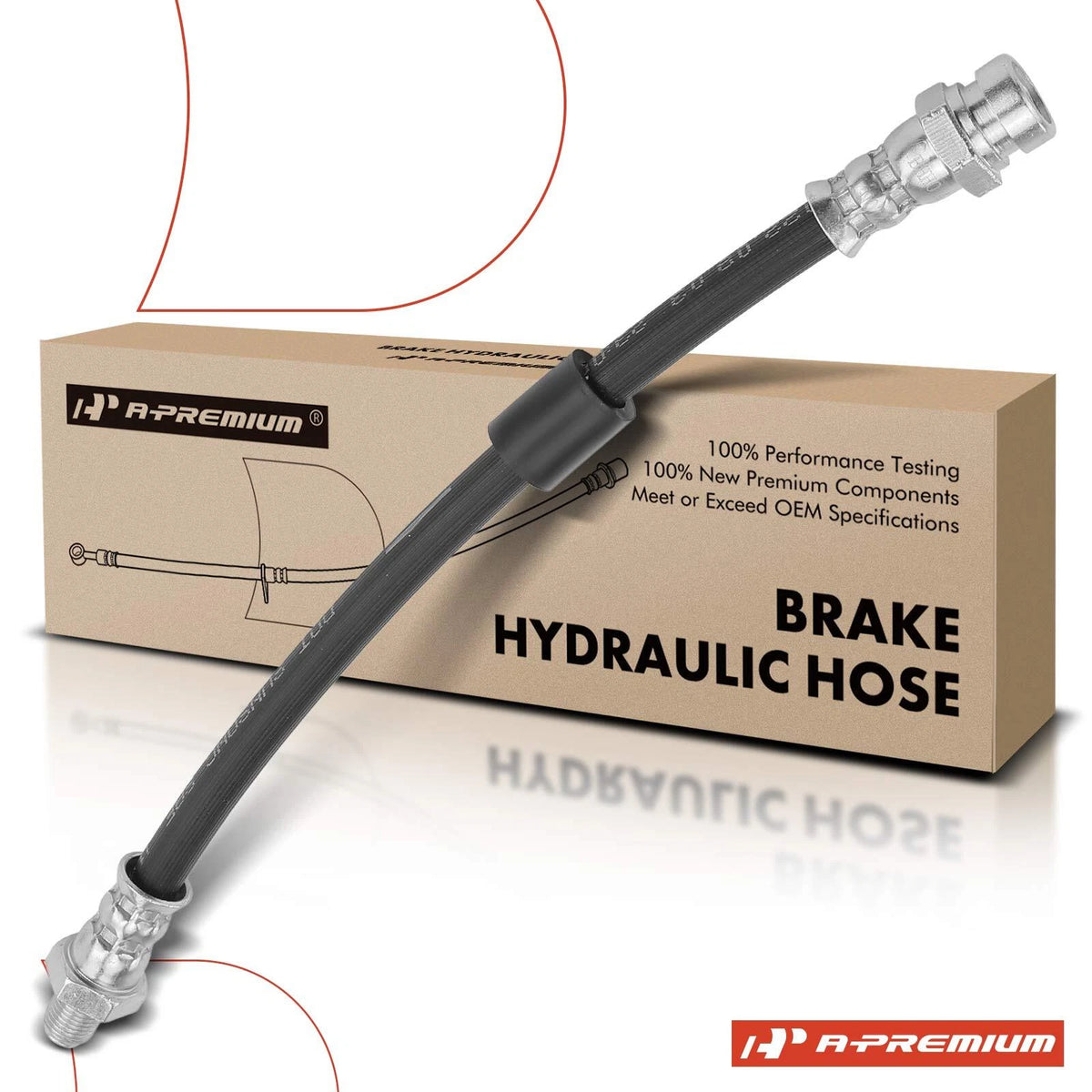 Rear Outer Brake Hydraulic Hose for Mitsubishi Outlander Lancer (2008–2015) - 4650B627, 4650A083, 2201411