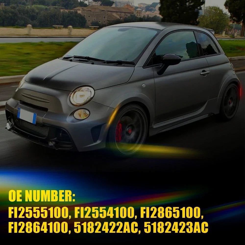 Smoked LED Bumper Side Marker Light for Fiat 500 (2012–2019)