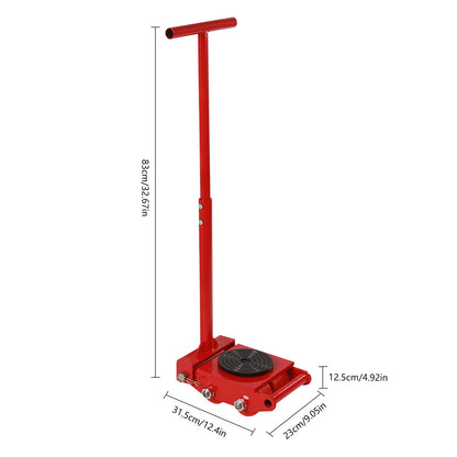 6 Ton Machinery Mover Dolly Roller Skate with 360° Rotation