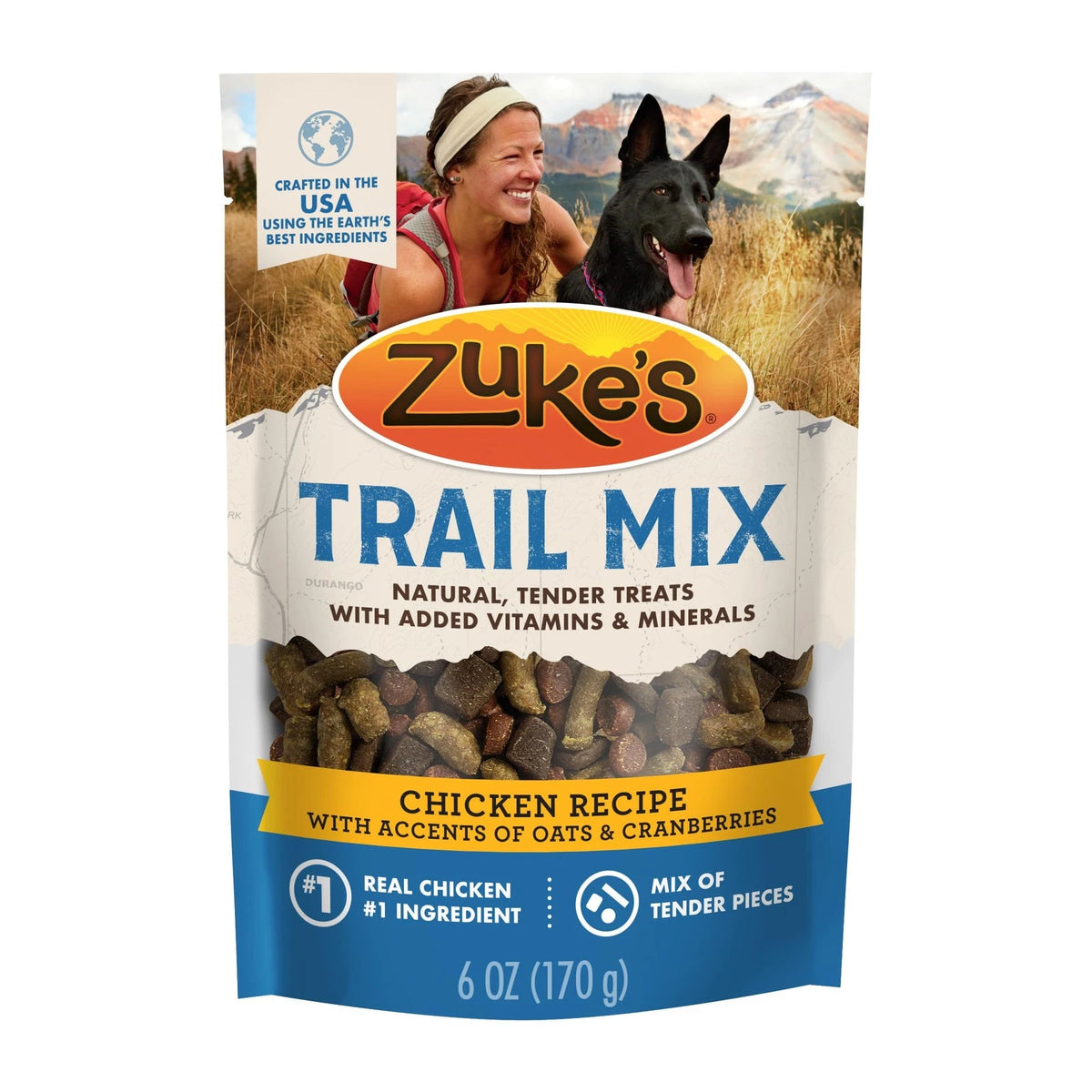 Zuke’s Trail Mix Pet Treats for Dogs (All Sizes) - Soft 6 Ounce Pack