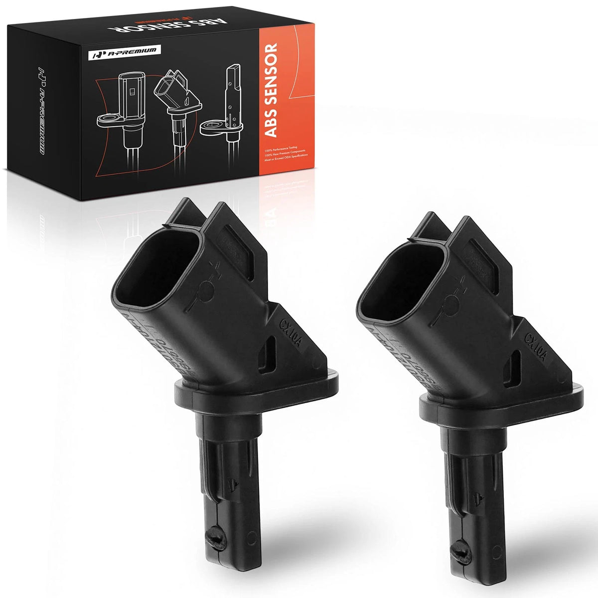 2X Front ABS Wheel Speed Sensor for Ford Escape (2013–2019) Focus (2012–2018) 9475557, 94755570, 3M5T-2B372-AB, ALS557