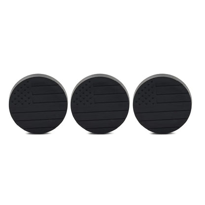 3X Lock Door Key Hole Socket Cover Trim Black for Jeep Wrangler TJ JK JL JT