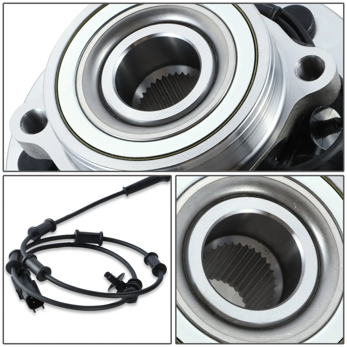 Set of 2 Wheel Bearings & Hubs for Dodge Ram 1500 2500 3500 (2006–2008)
