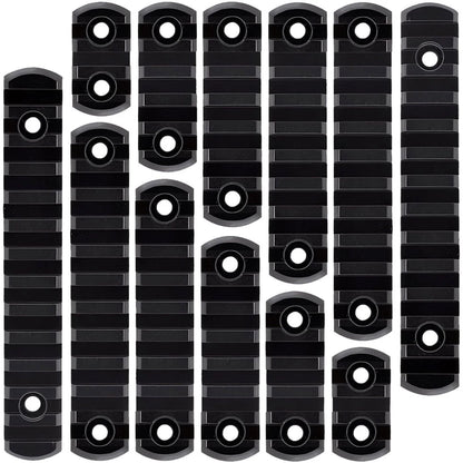 12-Pack Aluminum Picatinny Rail Mount Accessories for Mloc 3 5 7 9 11