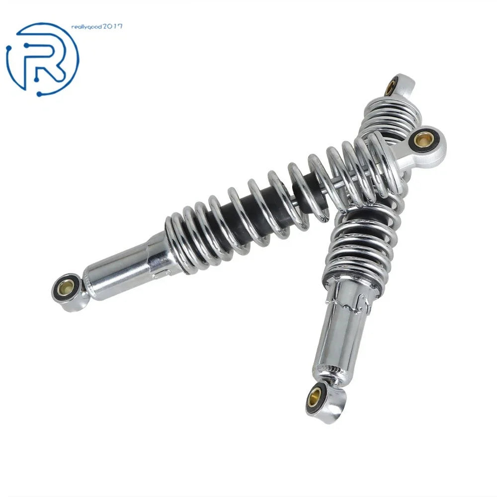 Pair of 320mm Chrome Rear Shocks for Sportster XL883 1200 72 48 (1979–2012)