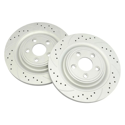 2X Brake Discs Rear for Jaguar XF XJ XK XJR XJ8 XKR S-Type (17983893, S12120022)