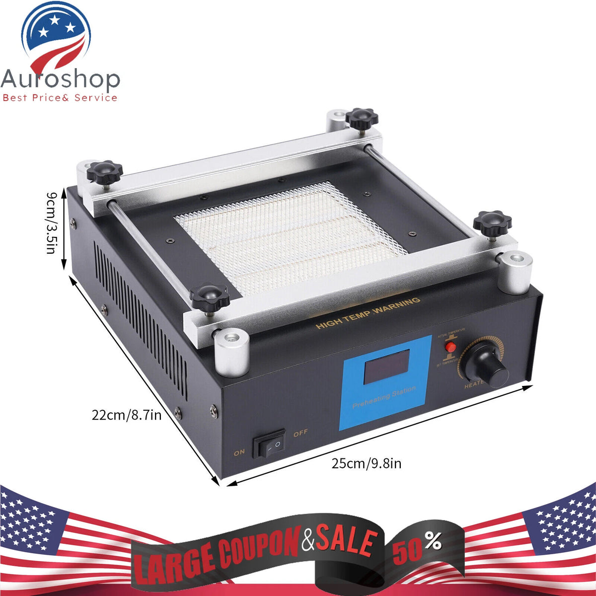 SMD PCB Preheater for BGA Rework Station (Preheating Oven)