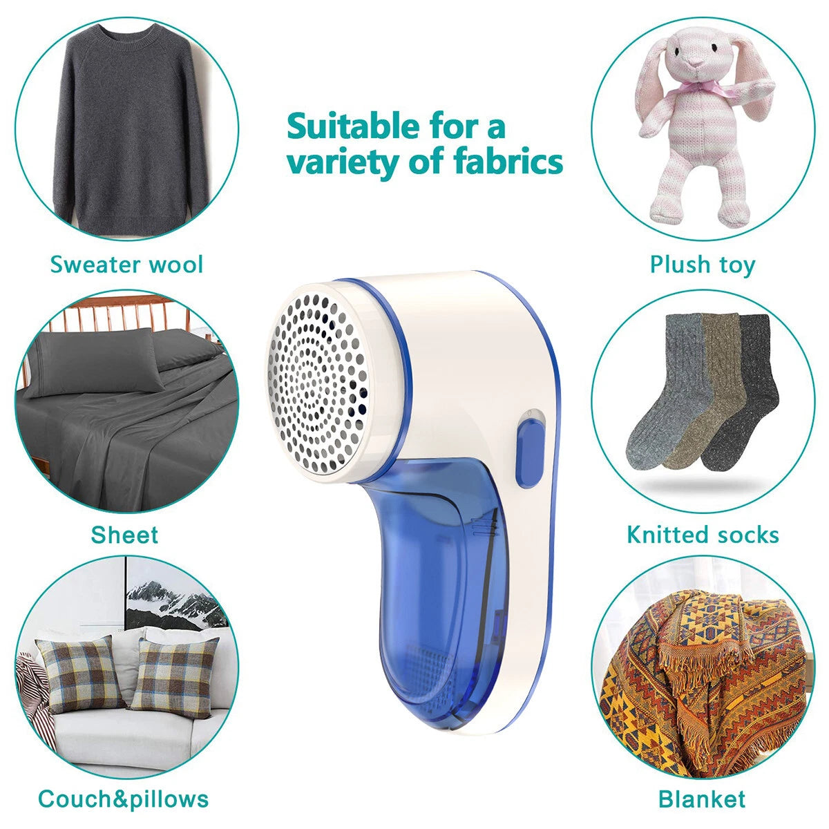 Fabric Shaver and Lint Remover for Universal Use (USB Rechargeable)