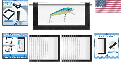 20-Pcs Clear PVC Fishing Hook Covers for Safety and Storage