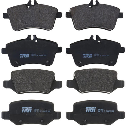 Set of 4 TRW Brake Pad Sets for Mercedes-Benz B200 (2008)