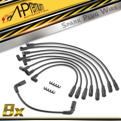 Set of 9 Spark Plug Wires for Chevrolet Tahoe (1996–2000) - 12192001, 12192364, 7862