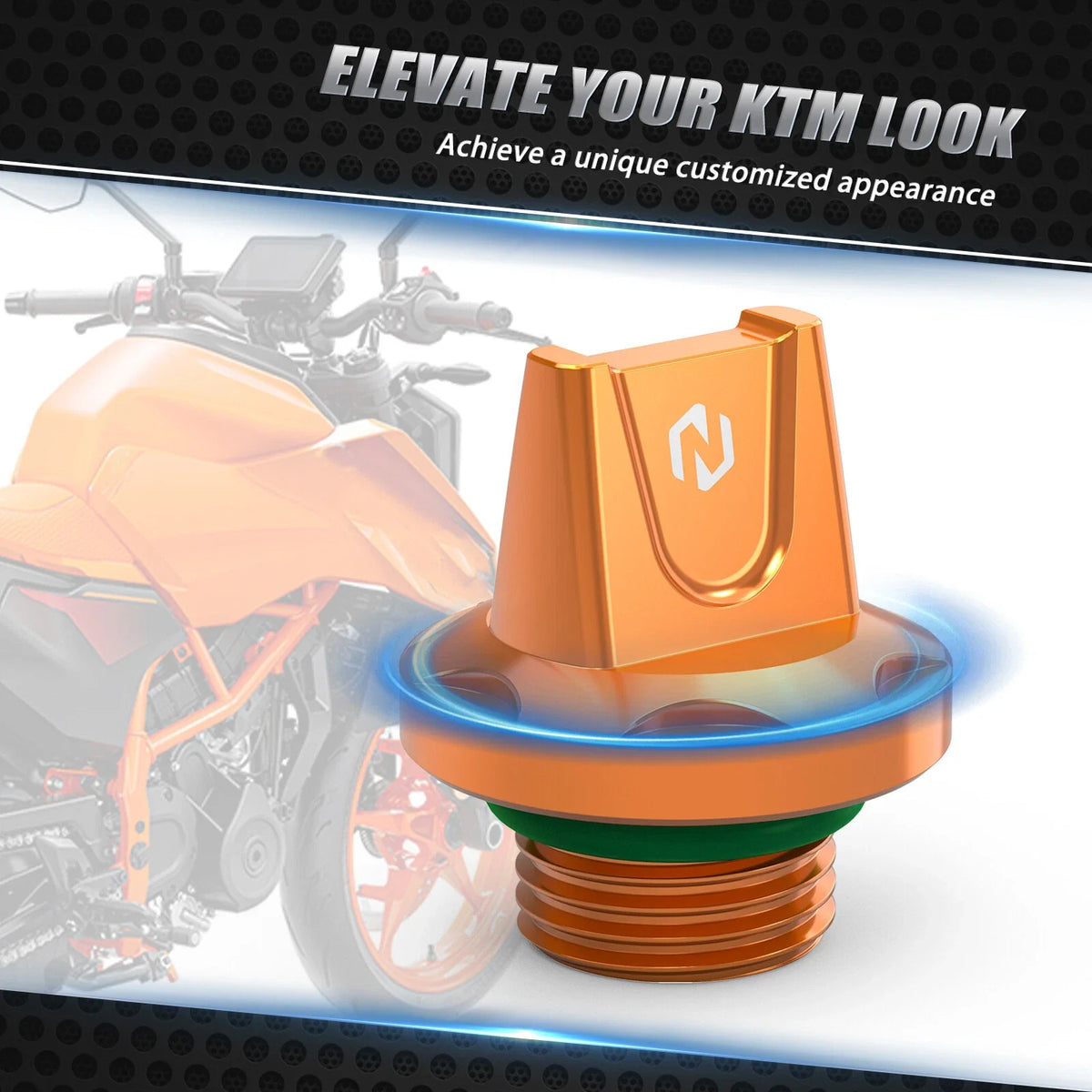Oil Filling Plug Cover Cap with O-ring for KTM 125 Duke 250 Duke 390 (2024)