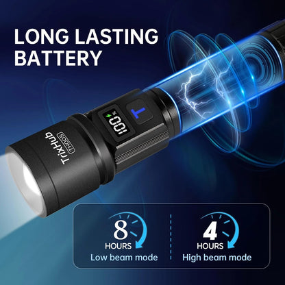 3X Rechargeable Flashlights - Super Bright, 5 Modes