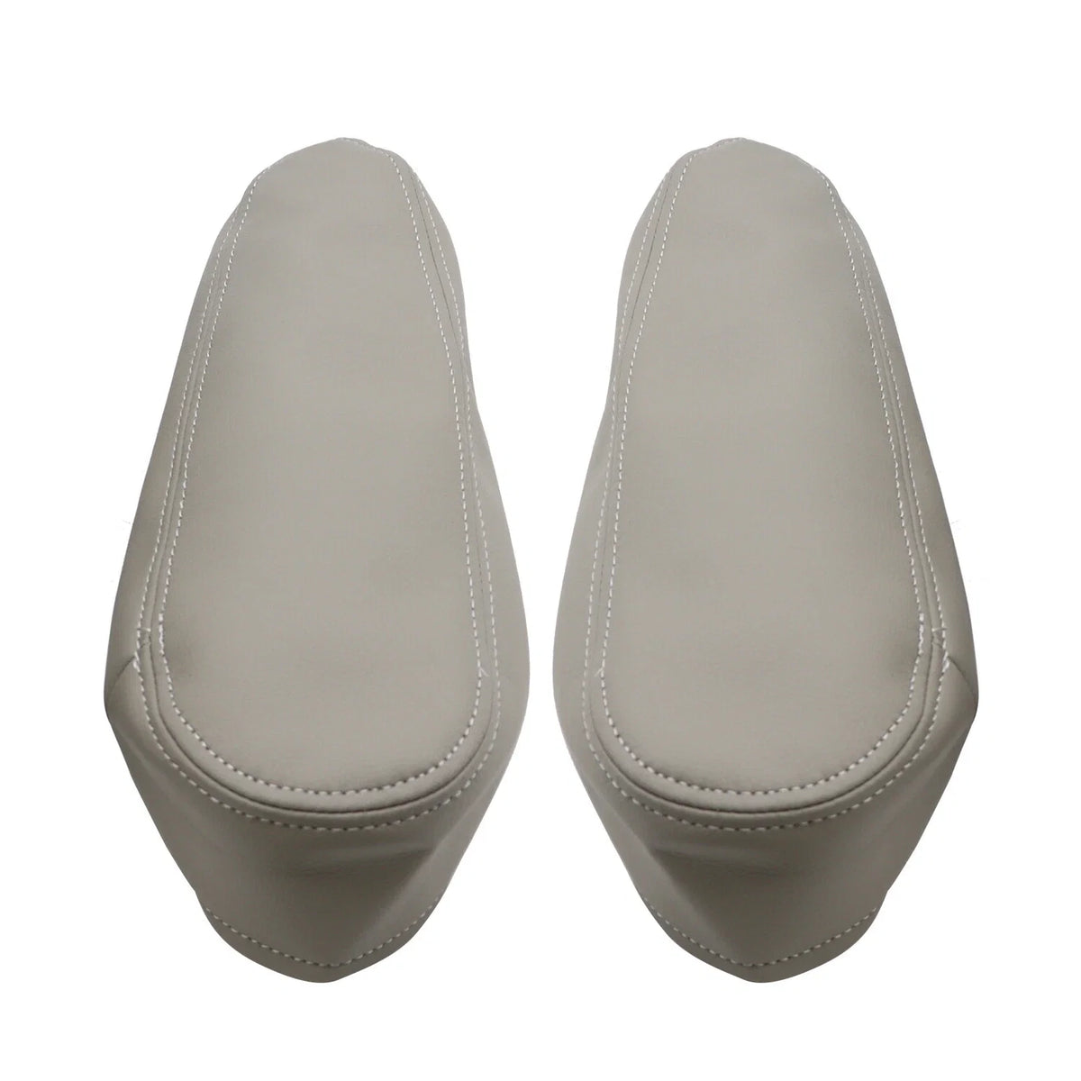 Set of 2 Gray Synthetic Leather Seat Armrest Covers for Toyota Sequoia (2001–2007)