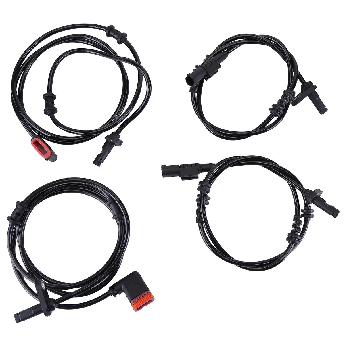 Set of 4 ABS Wheel Speed Sensors for E350 E550 (2006–2009) 2115403117, 2115401217