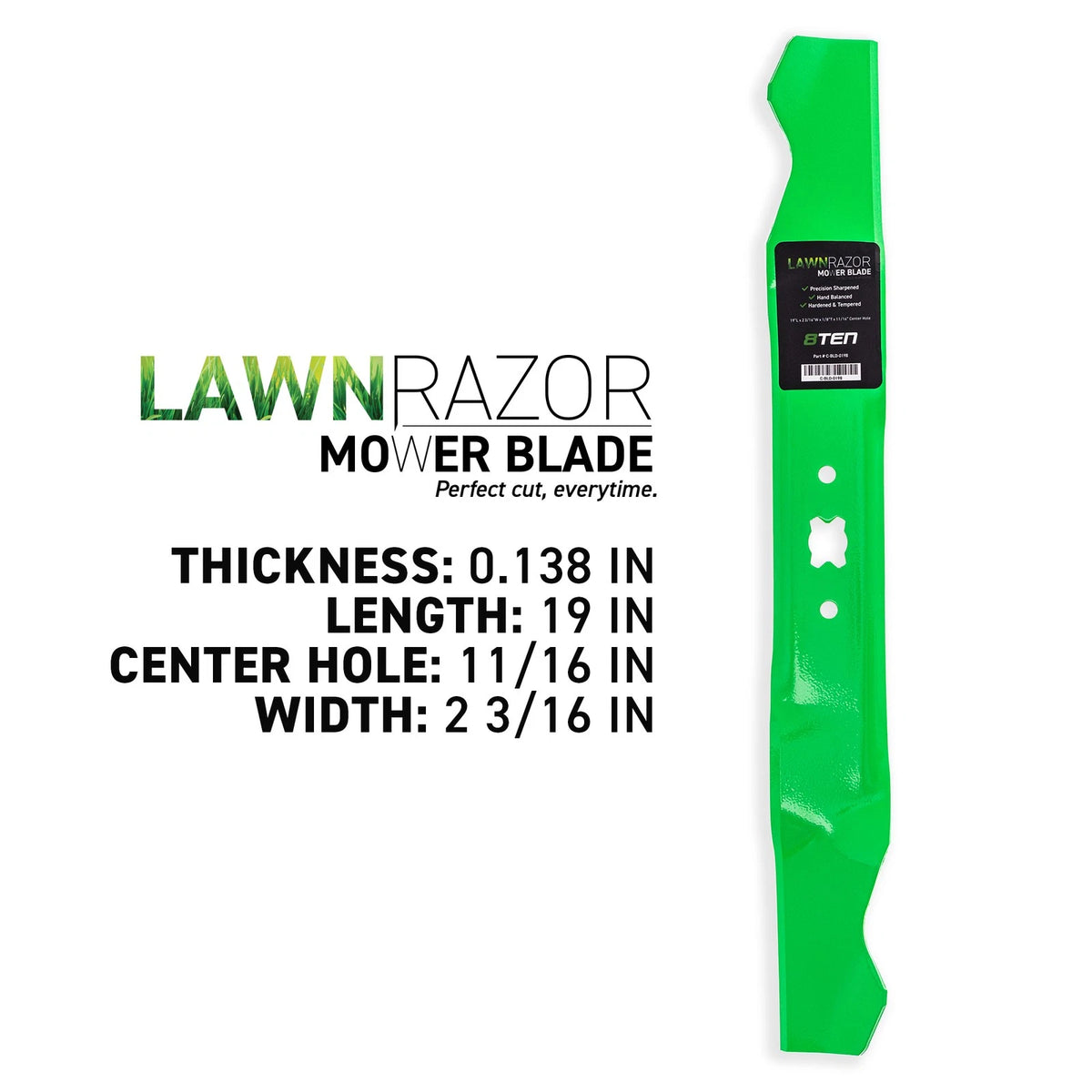 2X LawnRAZOR Deck Mulching Blade for Troy-Bilt 189E 189D (942-04154A)