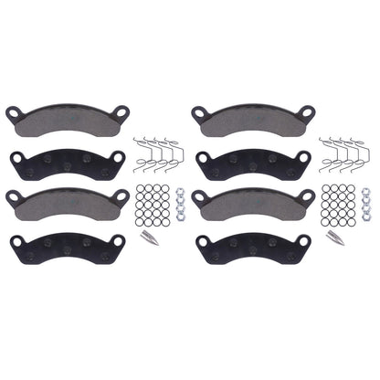 8 Brake Pad Kit for K71-180-00, TW-7020M (10K-12K Axle) Semi-Metallic