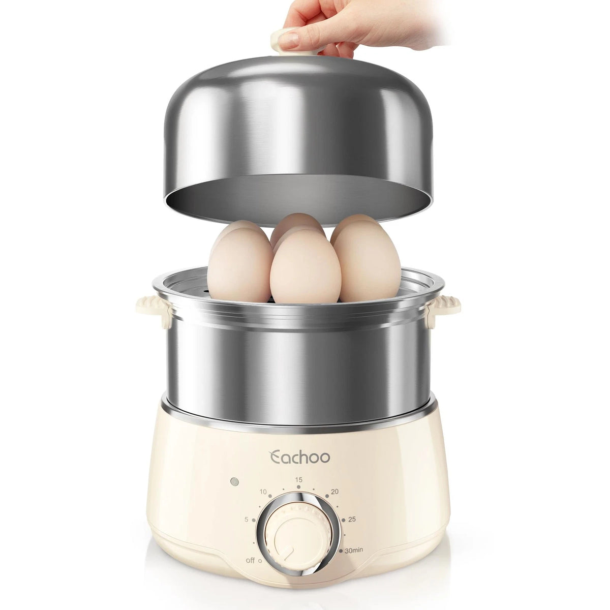 2X Hard Boiled Egg Cooker for CACHOO 14-Egg Rapid Stainless Steel (2023)