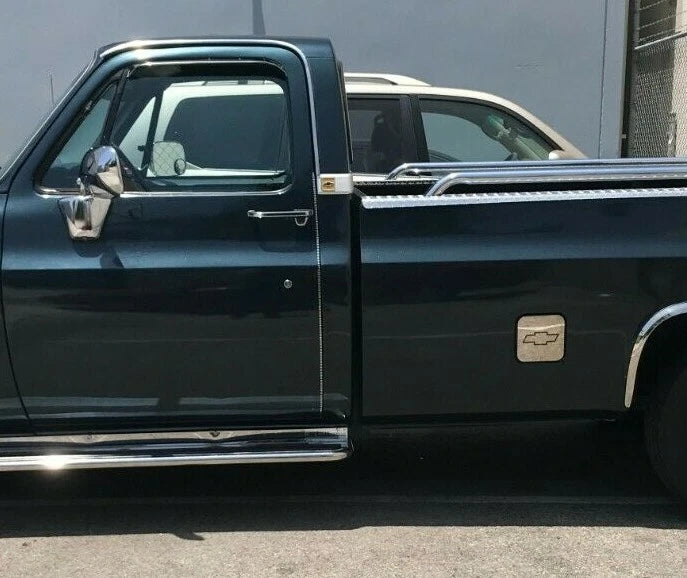 Stainless Fuel Door Cover for Chevy/GMC Truck (1973–1987)