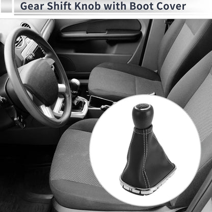 5 Speed Gear Shift Knob with Cover for Chevrolet Cruze (2010–2015) Faux Leather