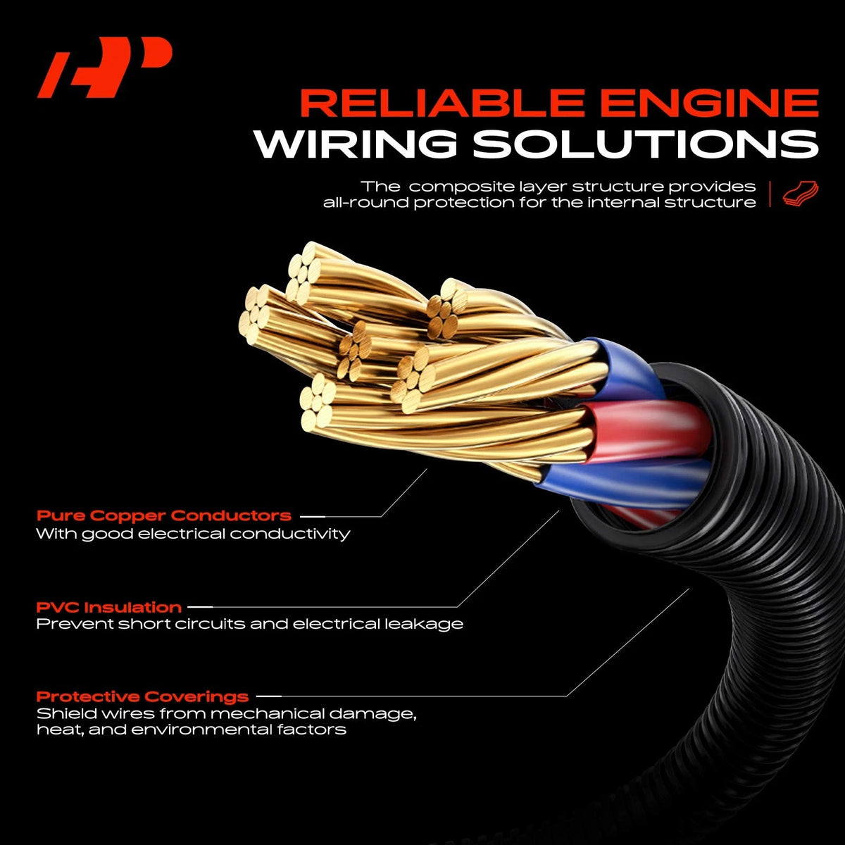 Standalone Engine Wiring Harness for 2003-2007 LS3 (LS1 T56 DBW)
